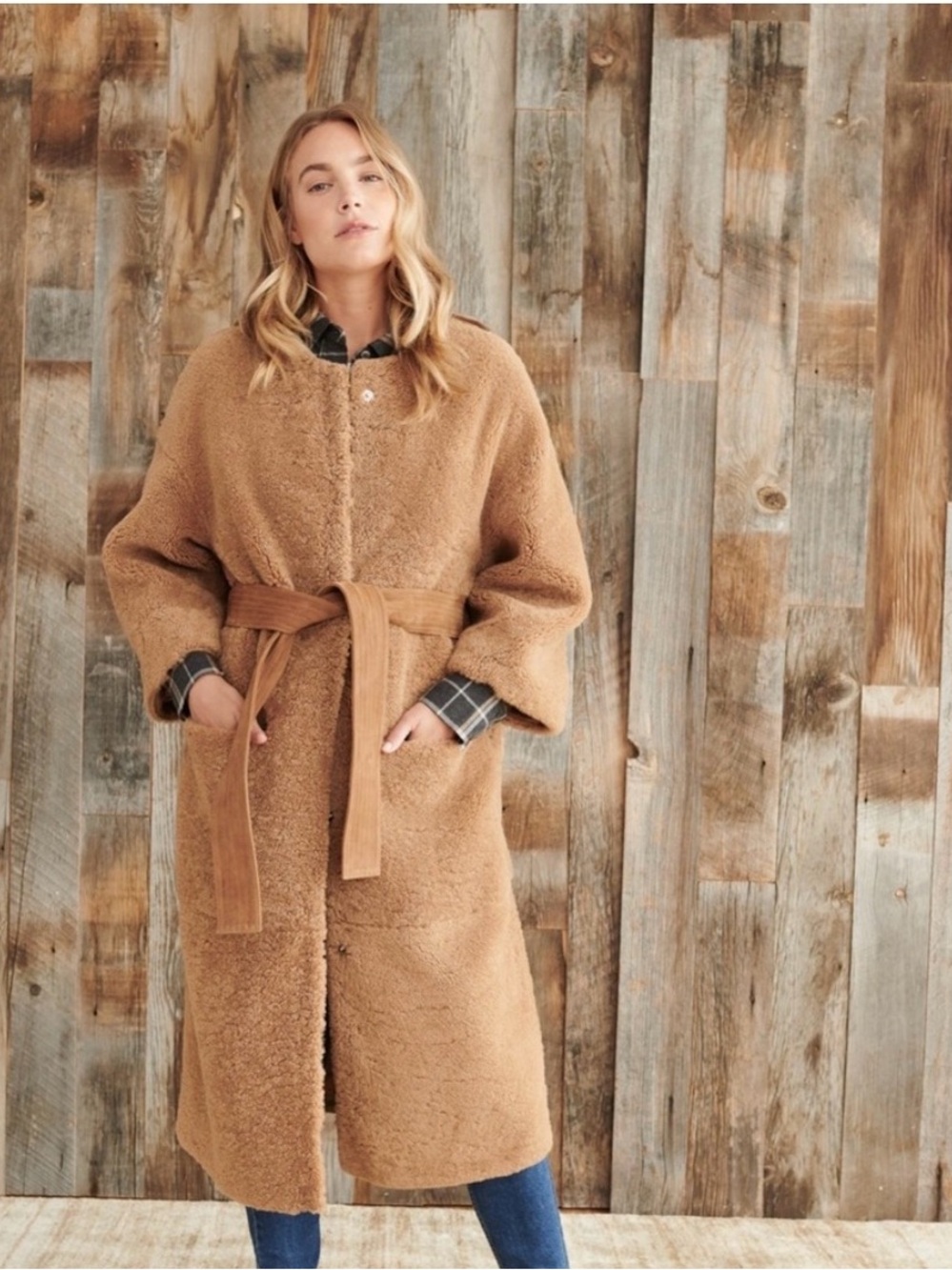 Jenni Kayne Shearling Coat Size Small